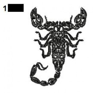 Scorpion Tattoo Embroidery Design 18